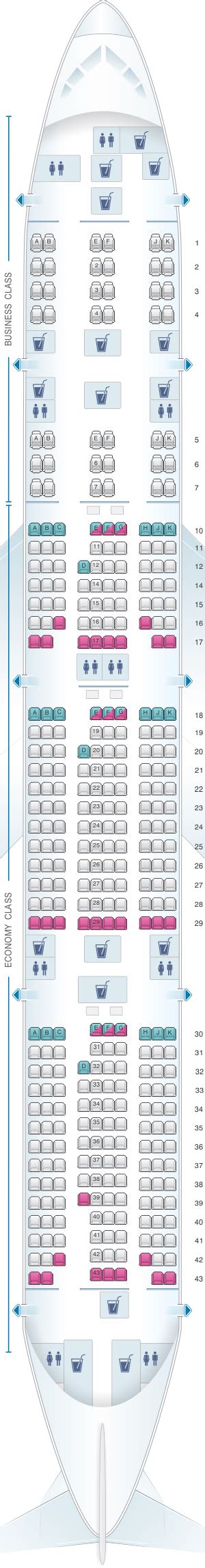 qatar airways seat map 777 300er