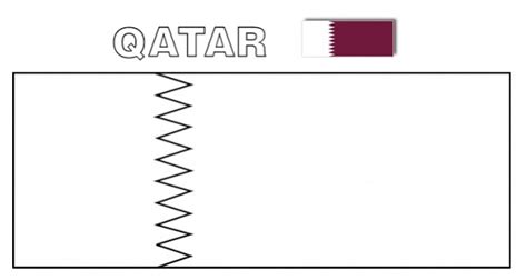 qatar flag for coloring
