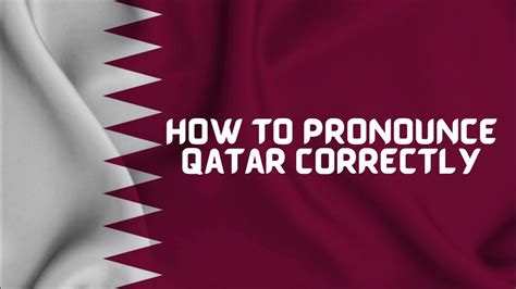 qatar how to pronounce qatar