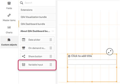 Qlik Sense Variable Input Not Working