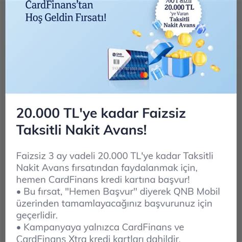 qnb finansbank 0 faizli kredi