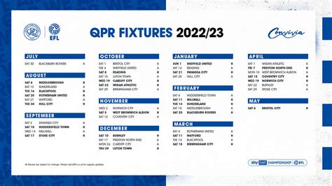 qpr fixtures 22 23