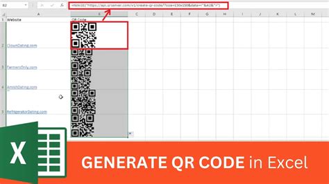 qr code generator in excel 2007