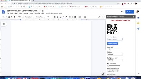 qr code maker google docs