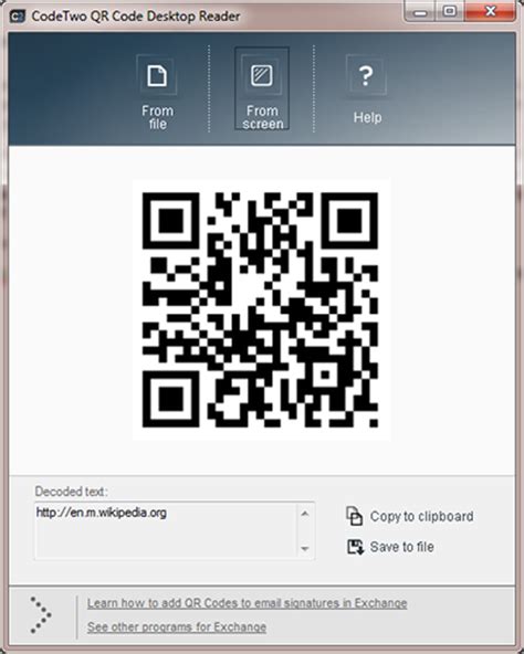 qr code scanner from image pc