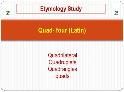 Quad Meaning Etymology