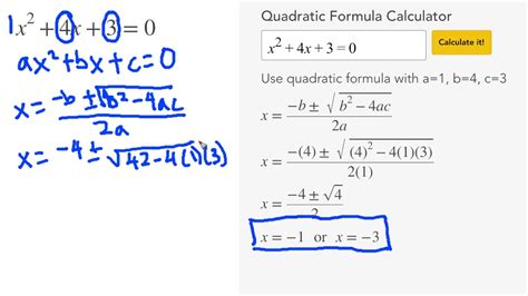 Quadratic Equation Google Calculator