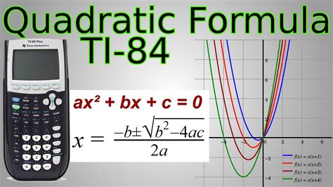 program quadratic formula TI84 YouTube