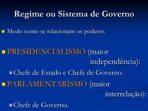 qual regime de governo do brasil