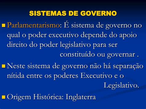 qual sistema de governo do brasil