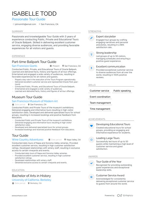 qualified tour guide