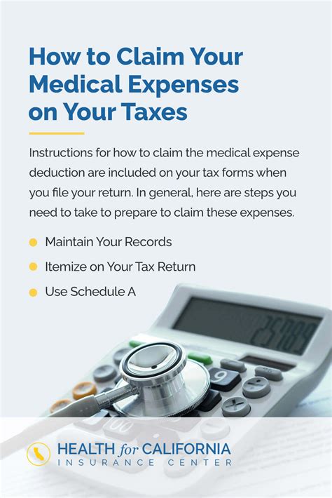 qualifying medical expenses for tax deduction