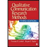 qualitative communication research methods 3rd edition