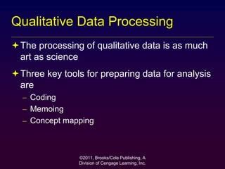 qualitative data processing is both a science and an art