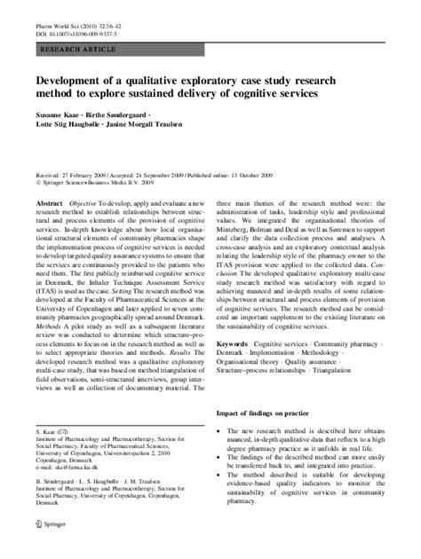 qualitative exploratory case study research method