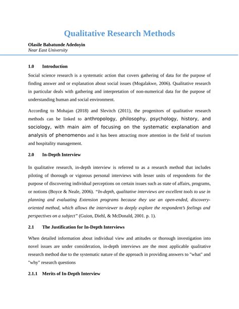 qualitative study example pdf