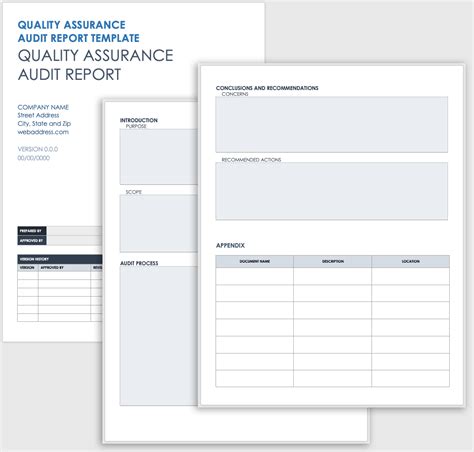 quality audit report template excel
