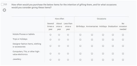 Qualtrics Question Examples