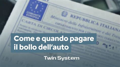 quando pagare il bollo auto 2023