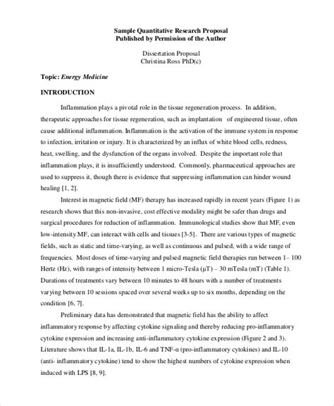 quantitative dissertation example