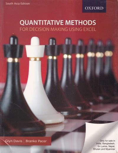 quantitative methods for decision making using excel pdf
