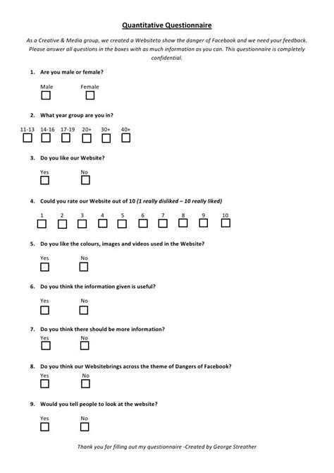 quantitative questionnaire example pdf