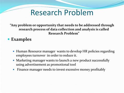 quantitative research problems examples