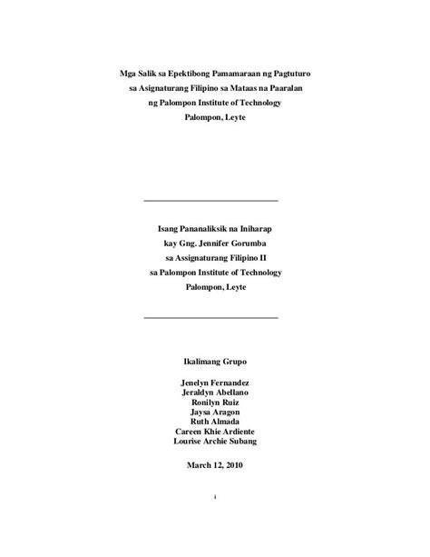 quantitative research title filipino example
