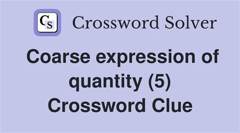 Quantity Of Paper Crossword