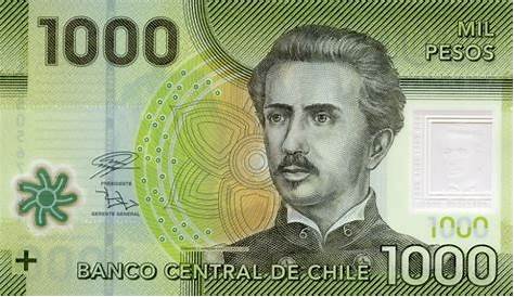 Peso, o dinheiro do Chile.