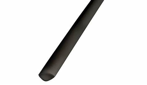 Quart De Rond Noir Matériau Plastique (PVC Rigide) Couleur