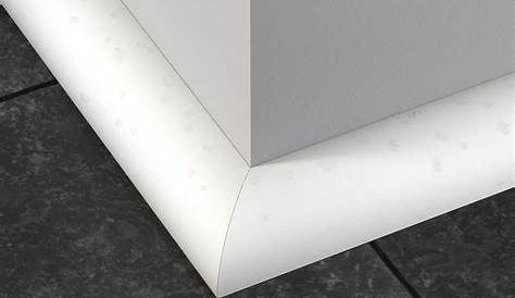 Quartderond PVC, blanc, 1.2 cm x 2.4 m, Ep.12 mm ARTENS