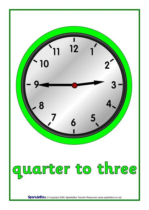Quarter To Three In Clock