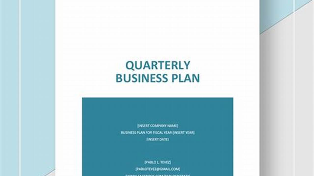 Quarterly Business Plan Template: A Comprehensive Guide to Plan for Success