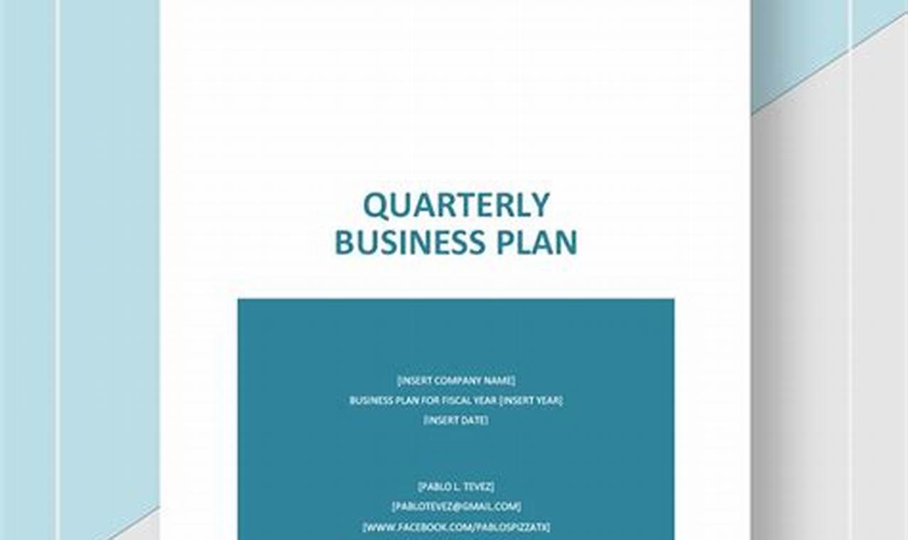 Quarterly Business Plan Template: A Comprehensive Guide to Plan for Success