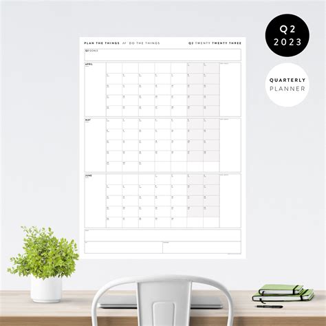 Quarterly Wall Calendar