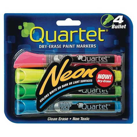 Quartet Dry Erase 4 Marker Assorted 659510Q