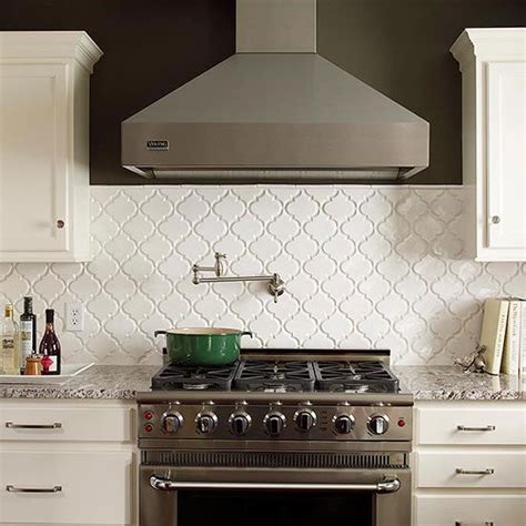 Cool Quatrefoil Backsplash Tile Kitchen References