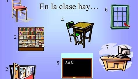 ¿qué hay en el salón de clase? Spanish Lessons For Kids, Spanish Basics