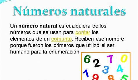 Ejemplo de números naturales