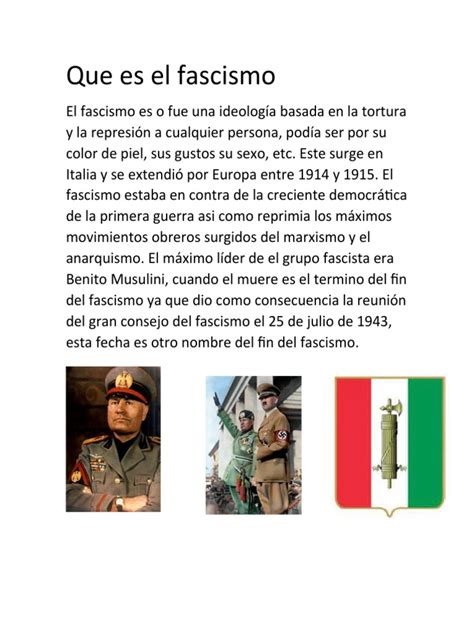 que es el fascismo pdf