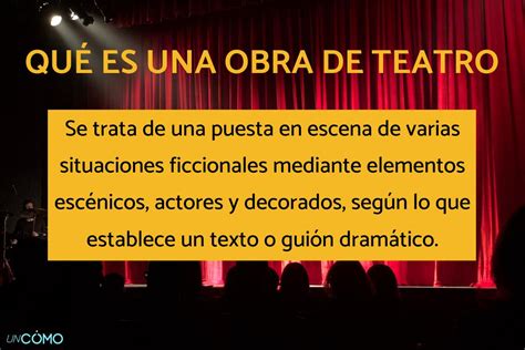 que es una obra de teatro