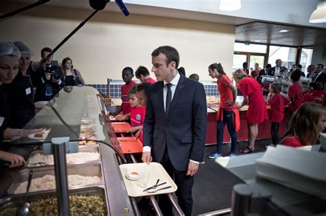 que mange emmanuel macron