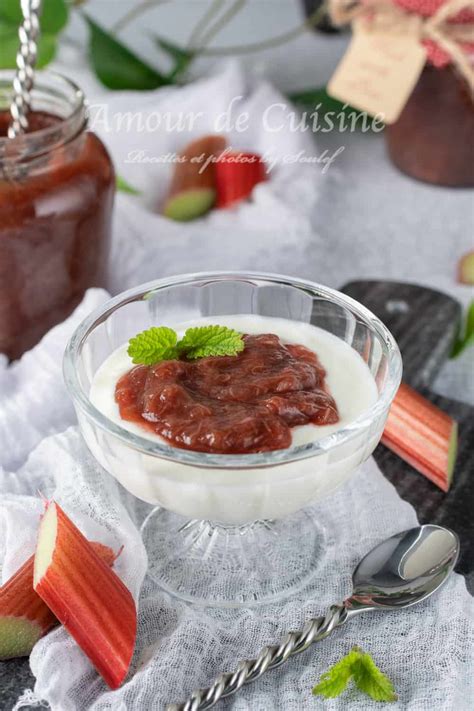 Que Manger Avec Compote De Rhubarbe