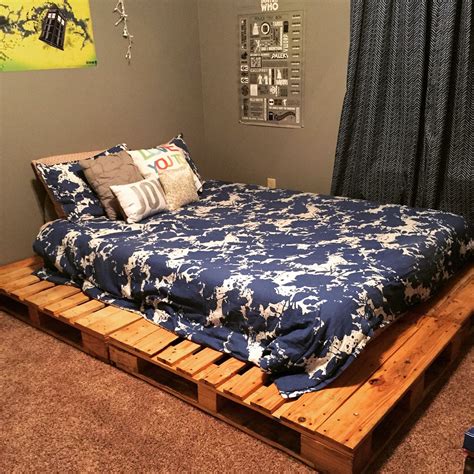 Raw Solid Antique Pine Platform Bed with storage Queen King Etsy