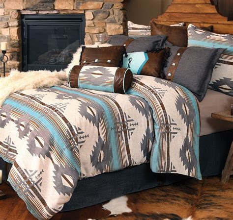 queen bed comforter set western