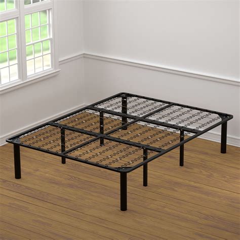 queen bed frame and box spring set