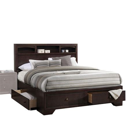 queen bed frame with storage wayfair
