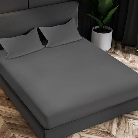 Queen Bed Sheets Dark Gray