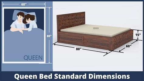 queen bed size in feet